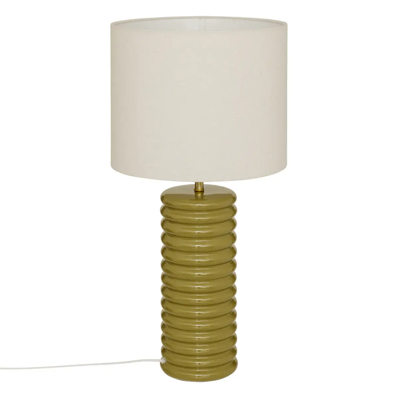 Lampe à poser champignon secteur Vinus vert Kaki H69cm