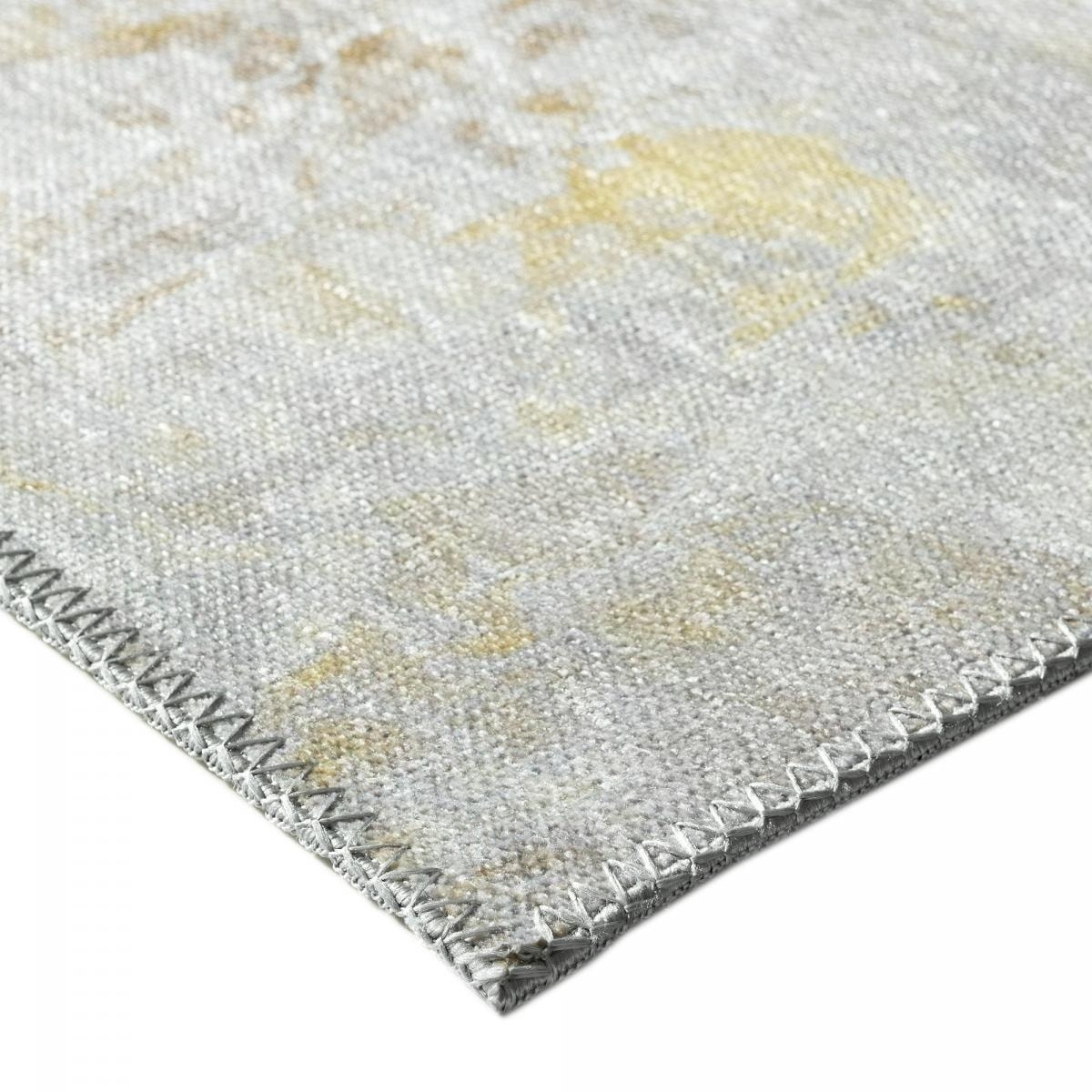 Tapis salon et chambre tissé en coton motif damier LAVE