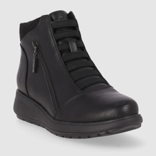 Botines - Negro - Tacón: Bajo