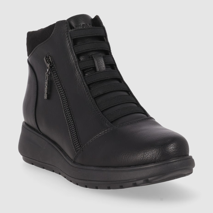 Botines - Negro - Tacón: Bajo