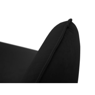 Fauteuil "Vienna" en velours noir