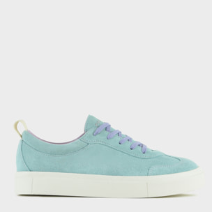 SNEAKER P08 DONNA IN SUEDE ACQUAMARINA