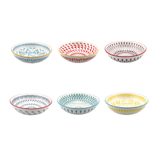 Lot de 6 assiettes creuses, KYOTO