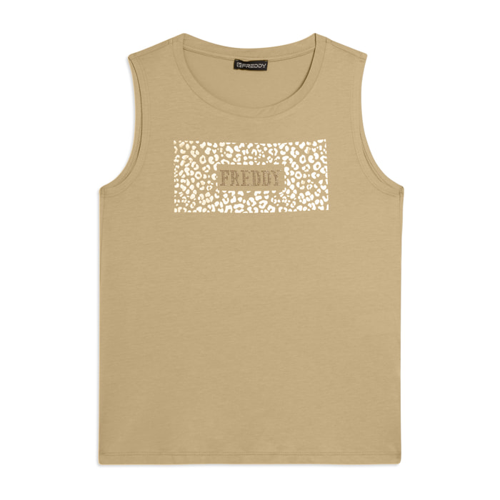 Canotta con Logo FREDDY e Grafica Animalier