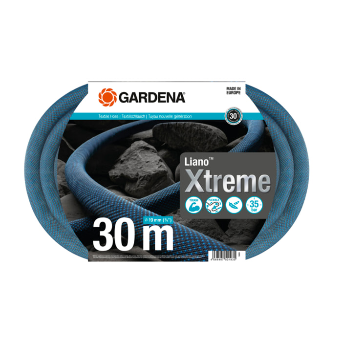 Tuyau Textile Hose Liano Xtreme 19 mm (3/4') - 30 m - GARDENA - 18484-20