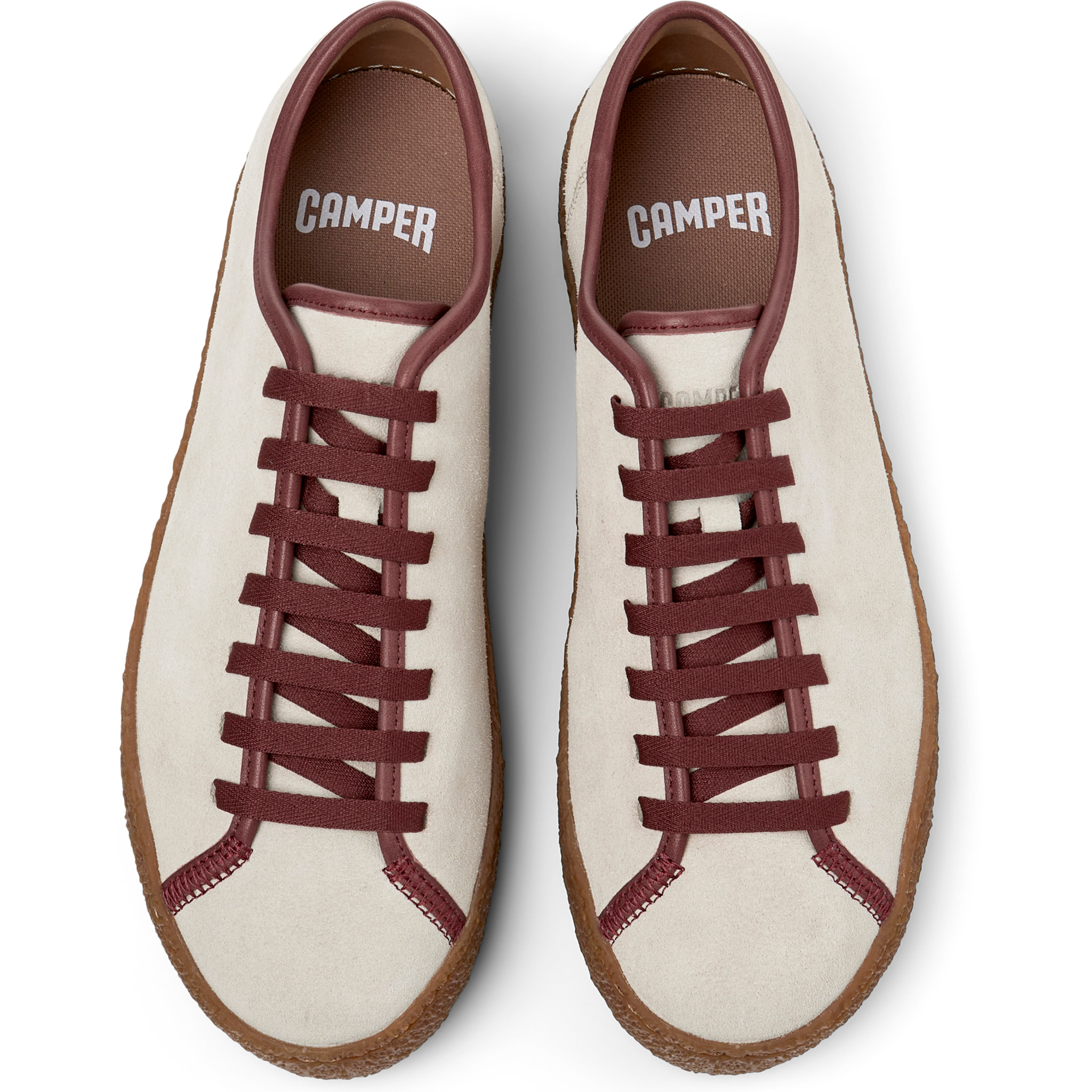 Sneakers - CAMPER Peu Terreno - Beige - Pelle scamosciata