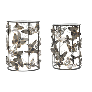 TAVOLINETTI FARFALLE COPPIA CHARME1921 MULTICOLORE
