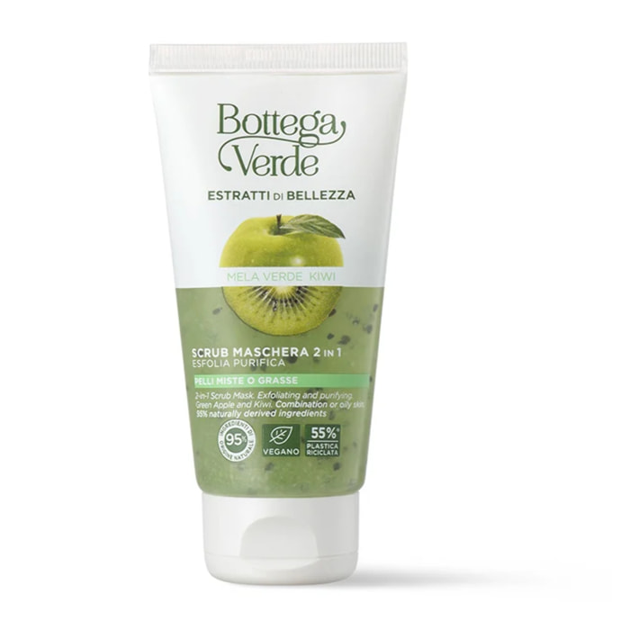 Estratti di bellezza - Scrub - Maschera 2 in 1  - Mela verde e Kiwi