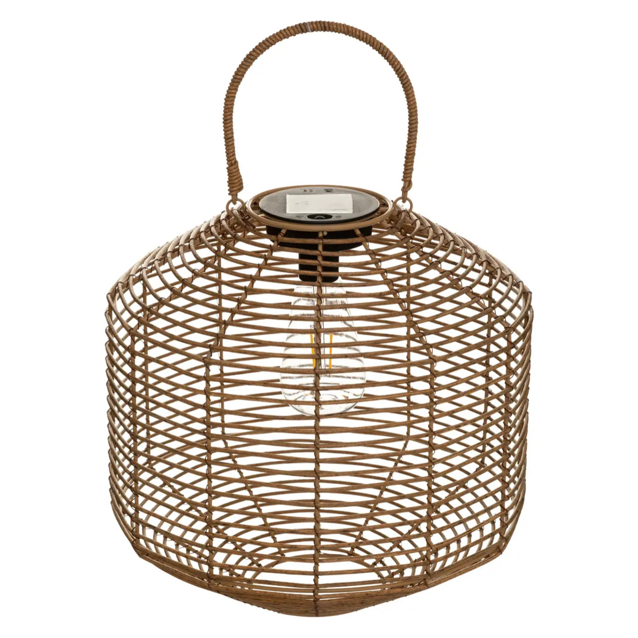 Lampe solaire "Cuba" beige H30cm