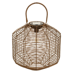 Lampe solaire "Cuba" beige H30cm