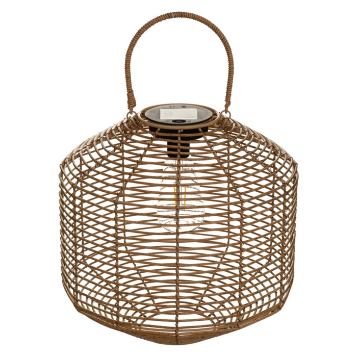 Lampe solaire "Cuba" beige H30cm