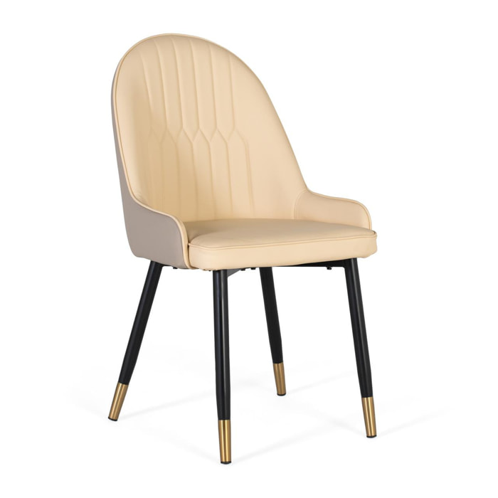 Silla de Tapizado Pu 50 Cm Estilo Contemporáneo