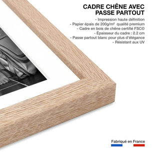 Affiche photographie Multitasking Affiche sous cadre bois