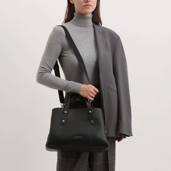 Borsa a mano Leather Rivets - pelle - nero