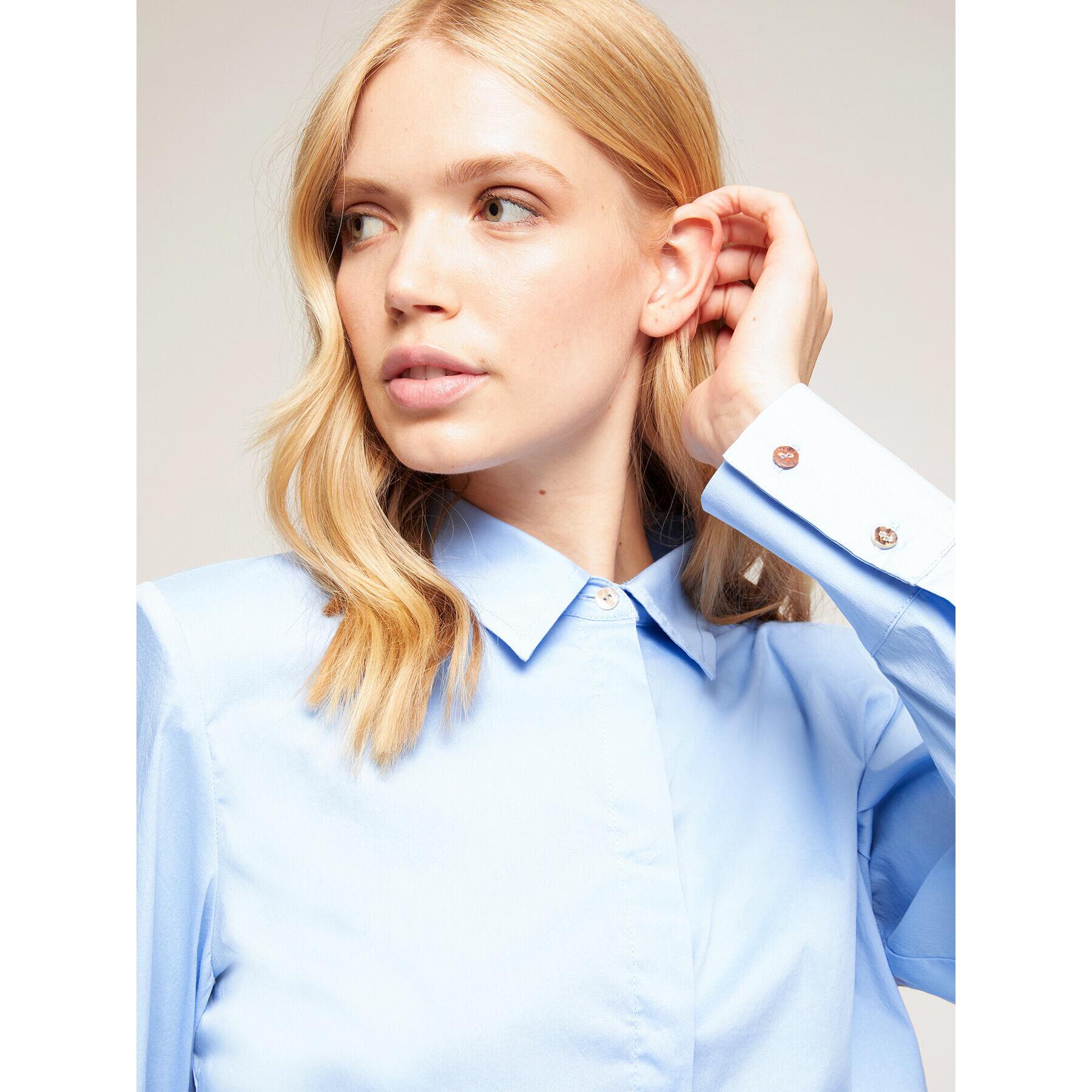 Motivi - Camicia cropped - Azzurro