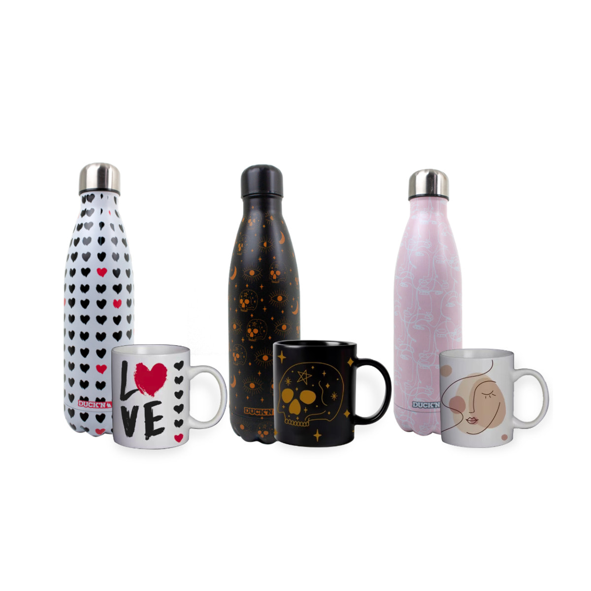 Coffret bouteille isotherme et mug, Love