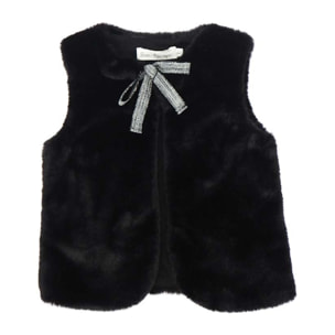CHALECO PELO NEGRO