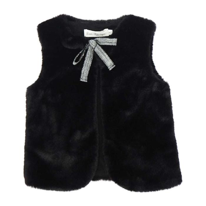 CHALECO PELO NEGRO