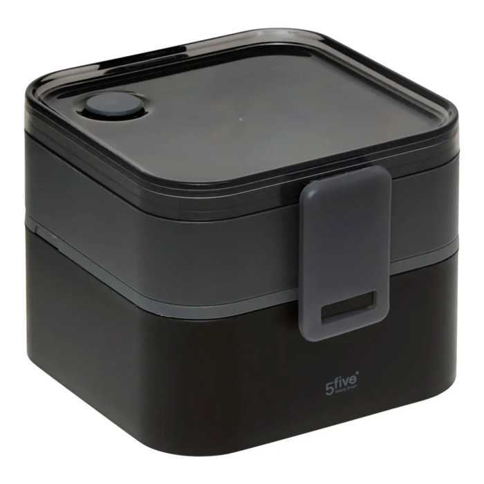 Lunch box 2 compartiments gris 1.5l 360 en polypropylène