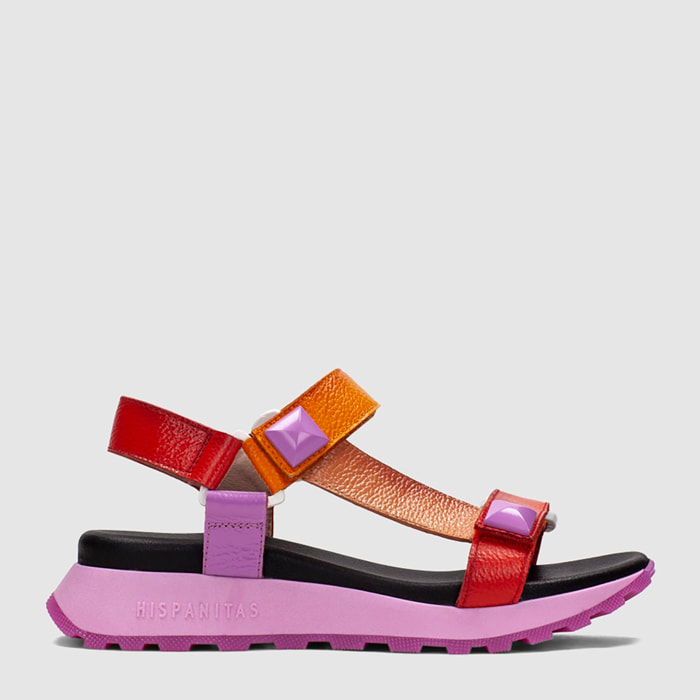 Sandalia Sport Maui Rojo violet naranja 3 cm