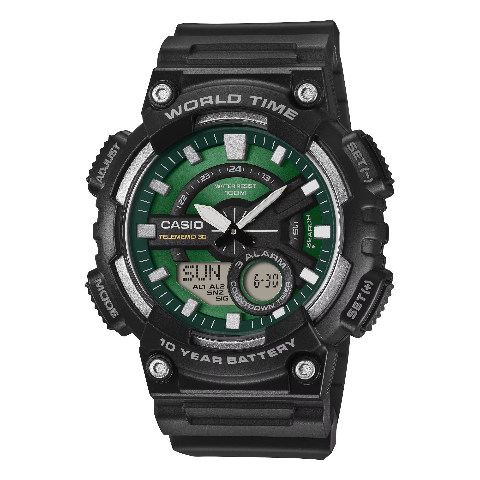 Reloj Casio AEQ-110W-3A2 Hombre Digital Cuarzo con Correa de Resina