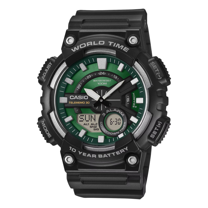 Reloj Casio AEQ-110W-3A2 Hombre Digital Cuarzo con Correa de Resina