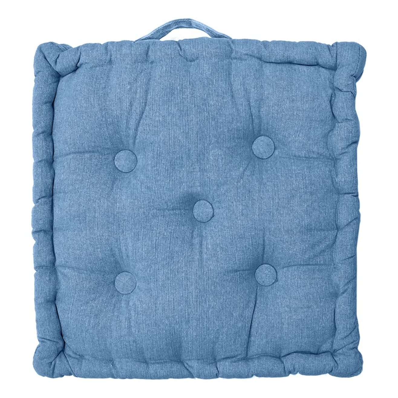 INTRECCI – Cuscino arredo 40x40 cm con maniglie, ideale per panche, giardino e picnic