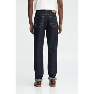 Jeans in denim blu medio regular fit con logo Polo Club