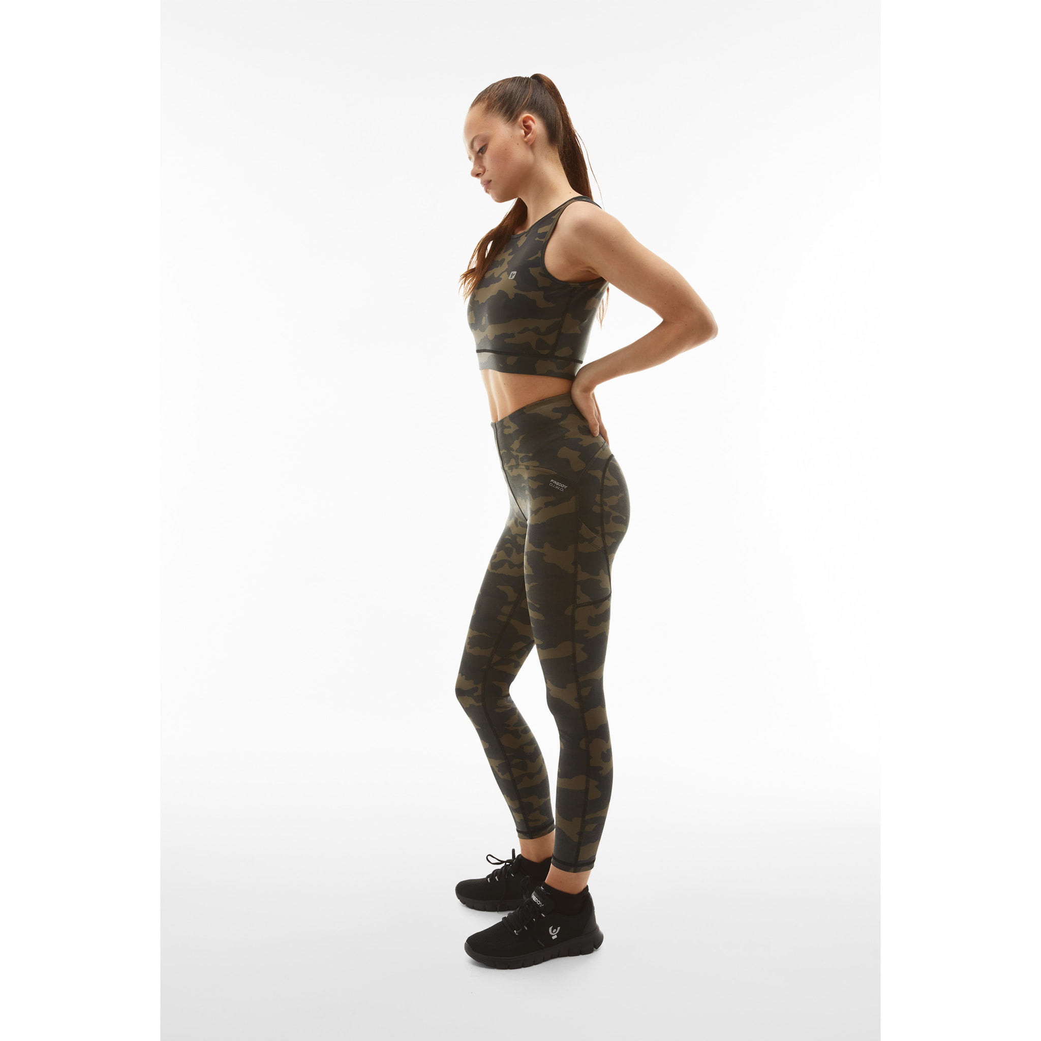 Leggings SuperFit 7/8 vita super alta stampa camouflage