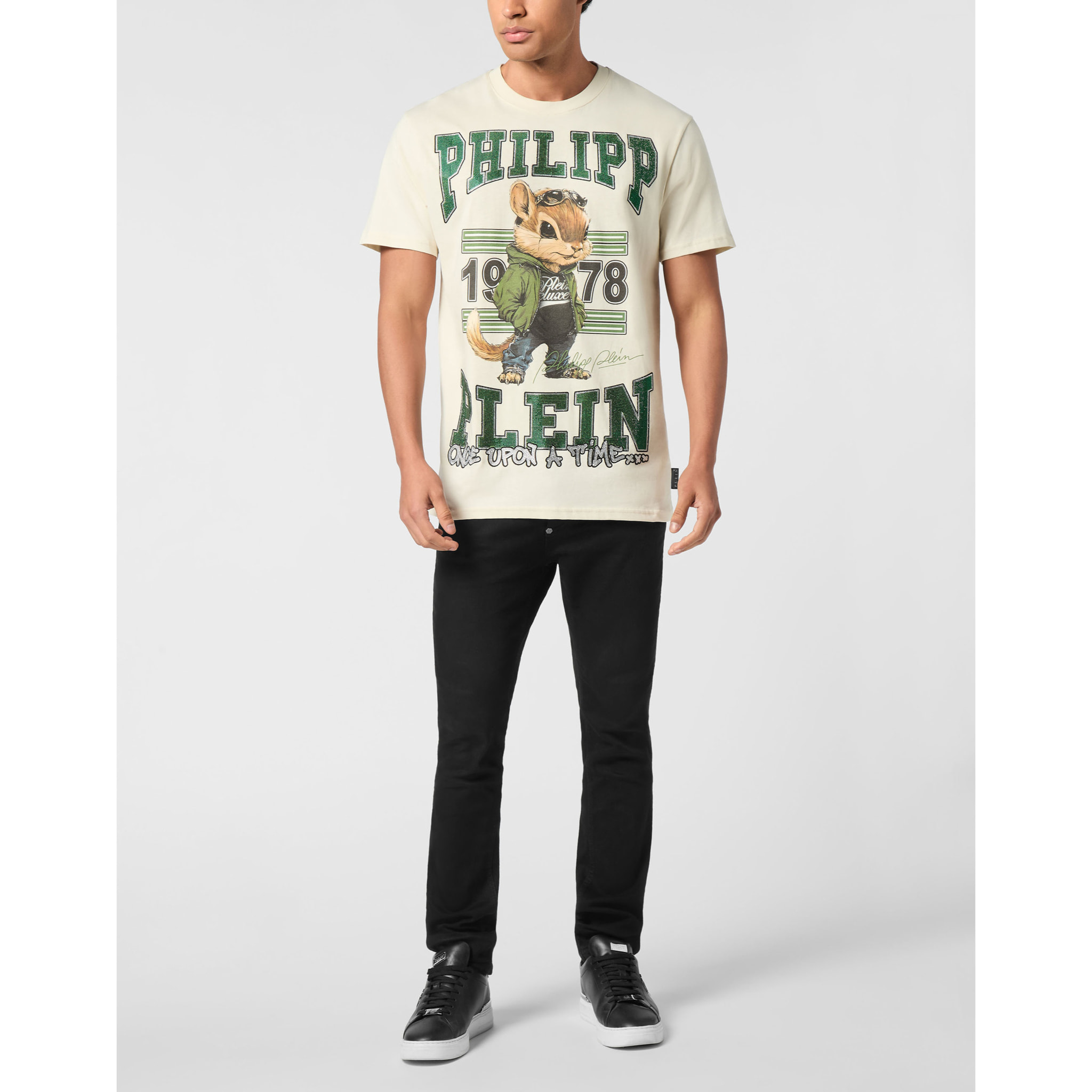 PHILIPP PLEIN Camiseta Cuello Redondo Ss COLLEGE