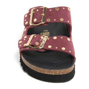 Sandalia Plataforma Rojo Mujer BILLOWY BURDEOS