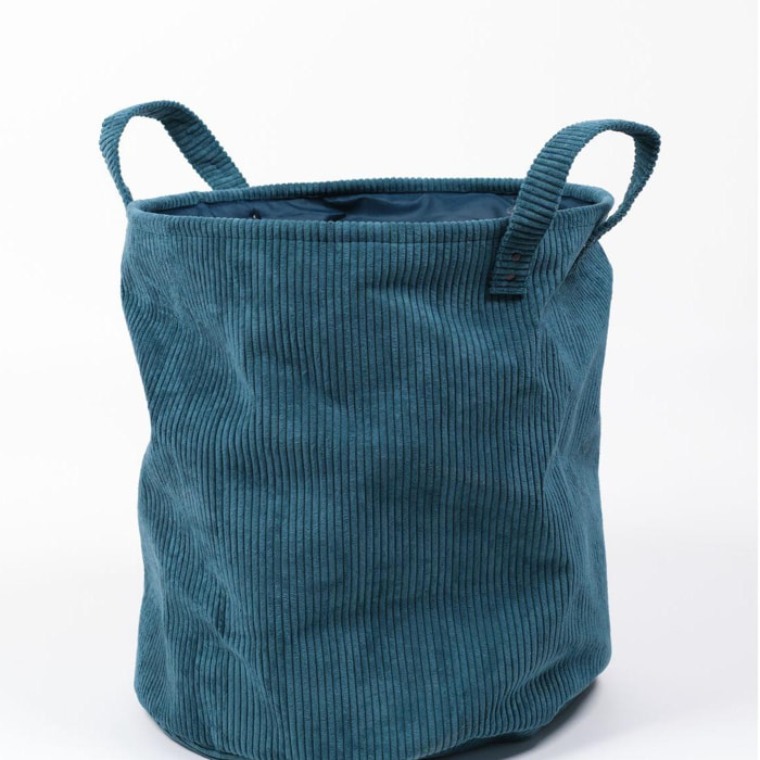 Panier de rangement avec anse COZY bleu