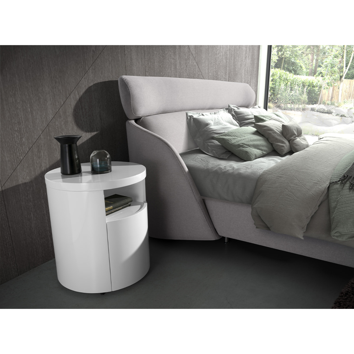 Mesa de noche de DM 48x48x55cm