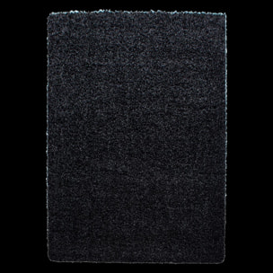 Tapis poils longs shaggy tissé motif uni ROCA