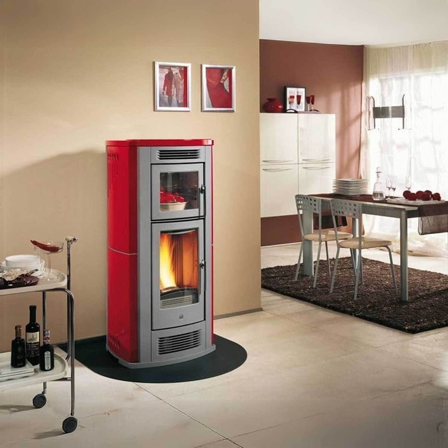 Pedana salvapavimento sotto stufa a legna e pellet in acciaio 90x80 cm