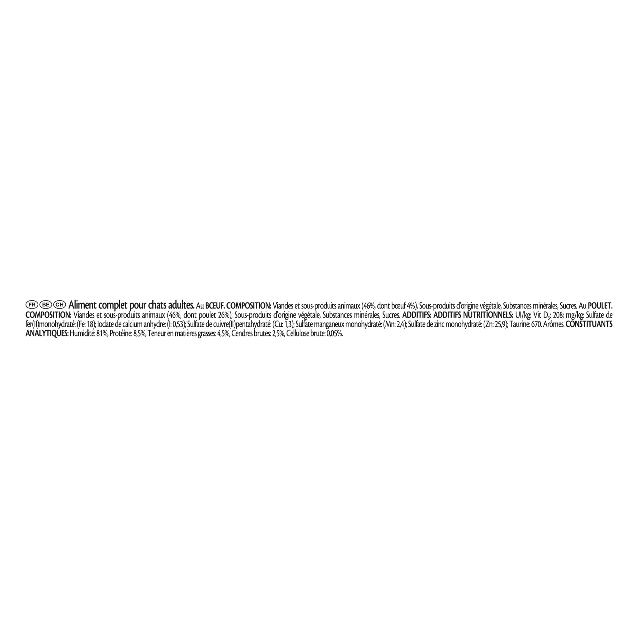 GOURMET REVELATIONS Mousseline Poulet Bœuf 48x57g