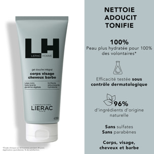 Lierac Homme - Coffret Gel Hydratant Énergisant 50ml + Gel Douche 200ml