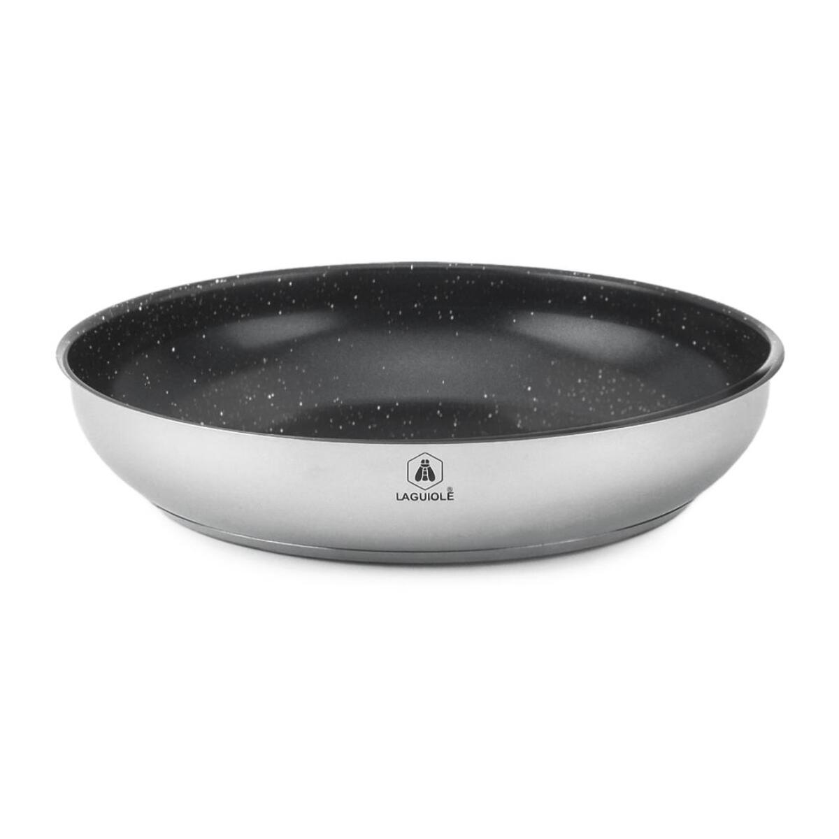 Set de 3 poêles inox amovible  antiadhésif - "Réactif"