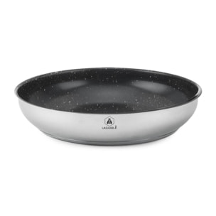 Set de 3 poêles inox amovible  antiadhésif - "Réactif"
