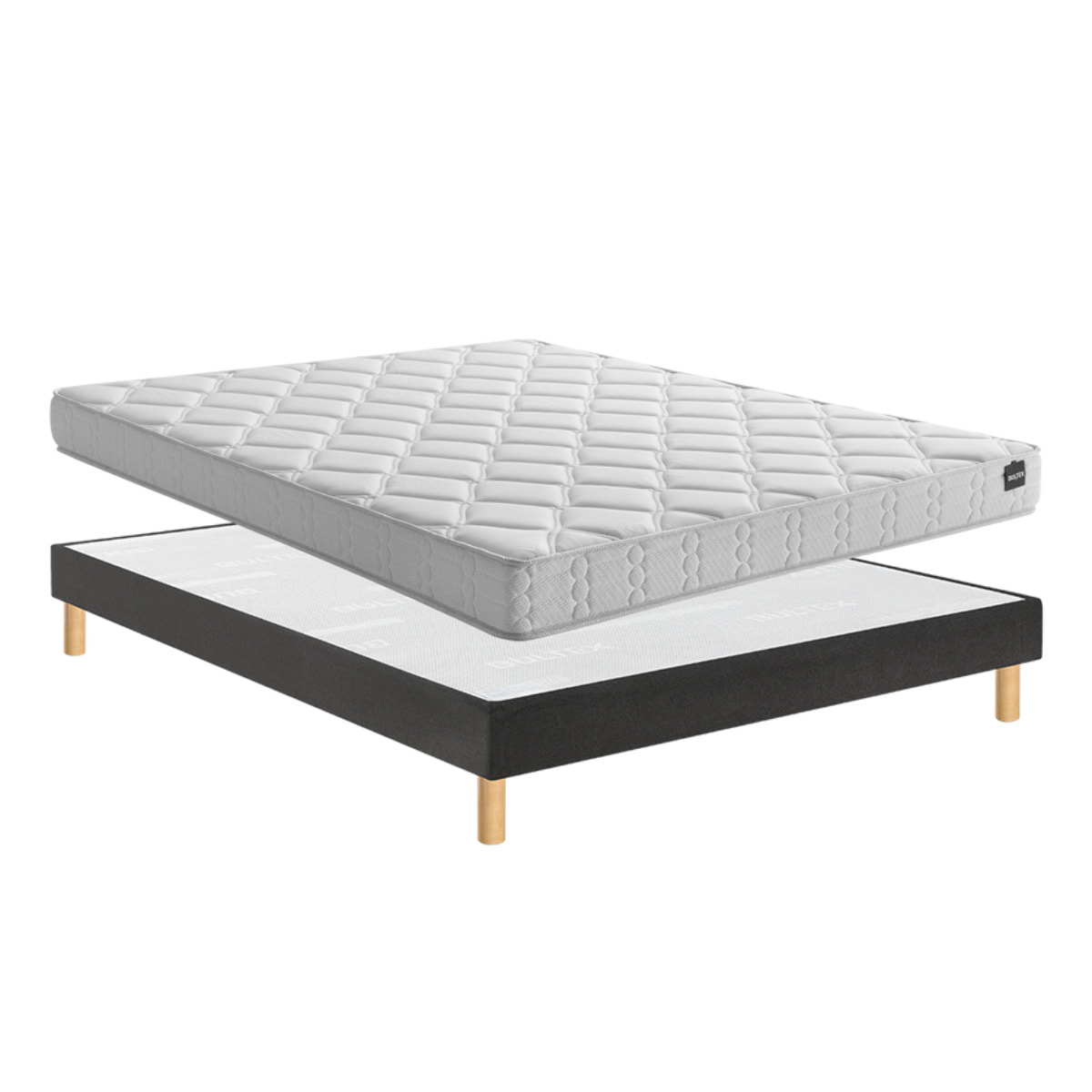 Ensemble SINGULAR 1 place|H 18 cm avec sommier ferme|confort ferme