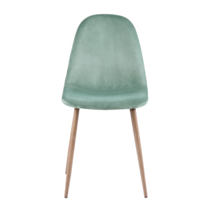 Lot de 2 chaises en velours vert d'eau - Fredrik