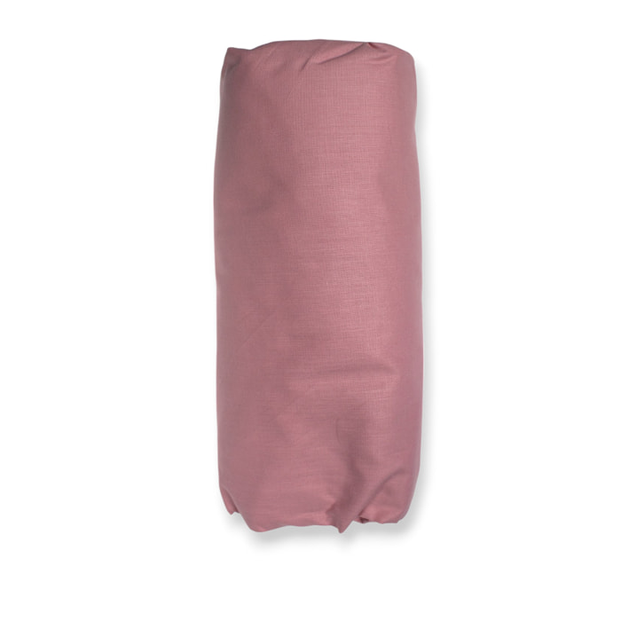 COMPLETO LENZUOLA SINGOLO COL.CIPRIA IN COTONE 60 FILI TINTA UNITA H.30