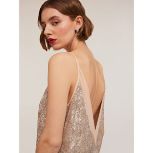 Motivi - Vestito midi full paillettes - Rosa