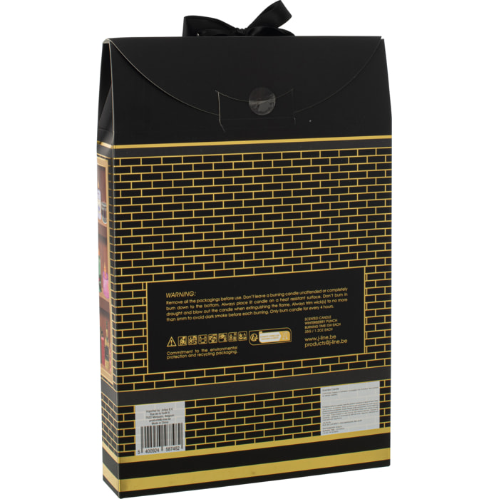 J-Line bougie parfumée Surprise Window - noir/mix - 12 bougies