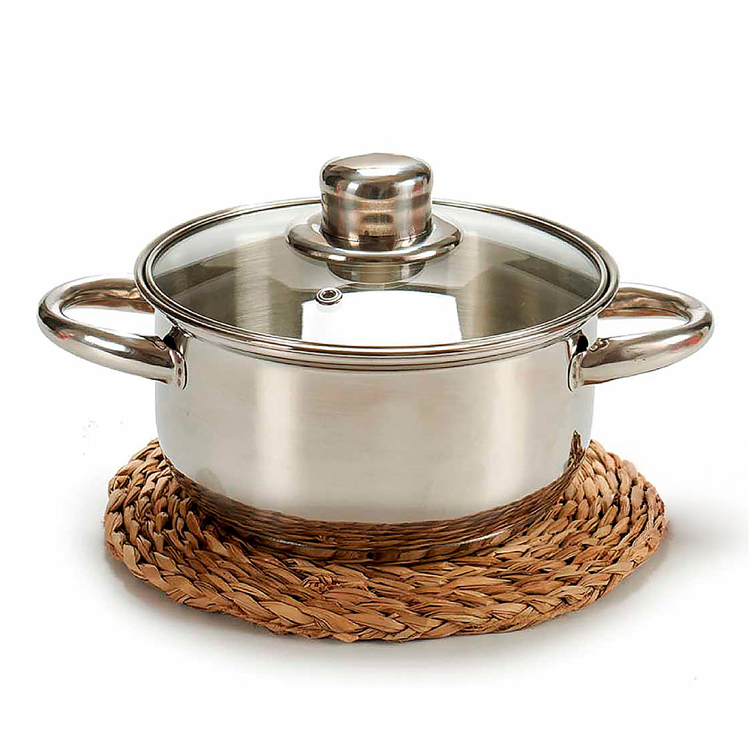 Sottopiatto rotondo vegetale di 20 cm.