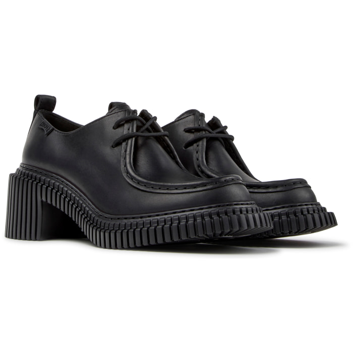 Zapatos de cordones - CAMPER Pix London - Negro - Piel lisa