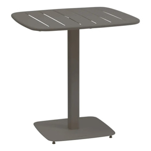 Table de jardin 2 places Alegoria 70x70cm café