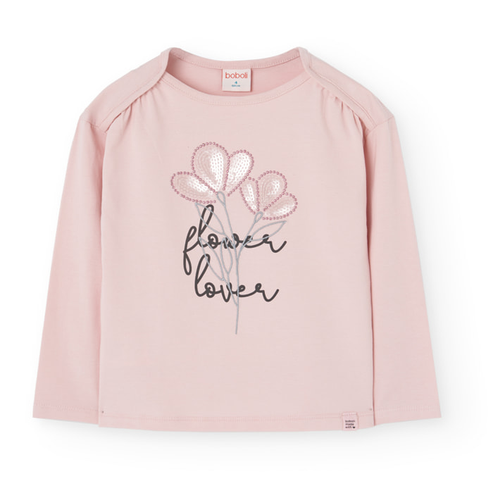 Camiseta punto elástico de niña -BCI