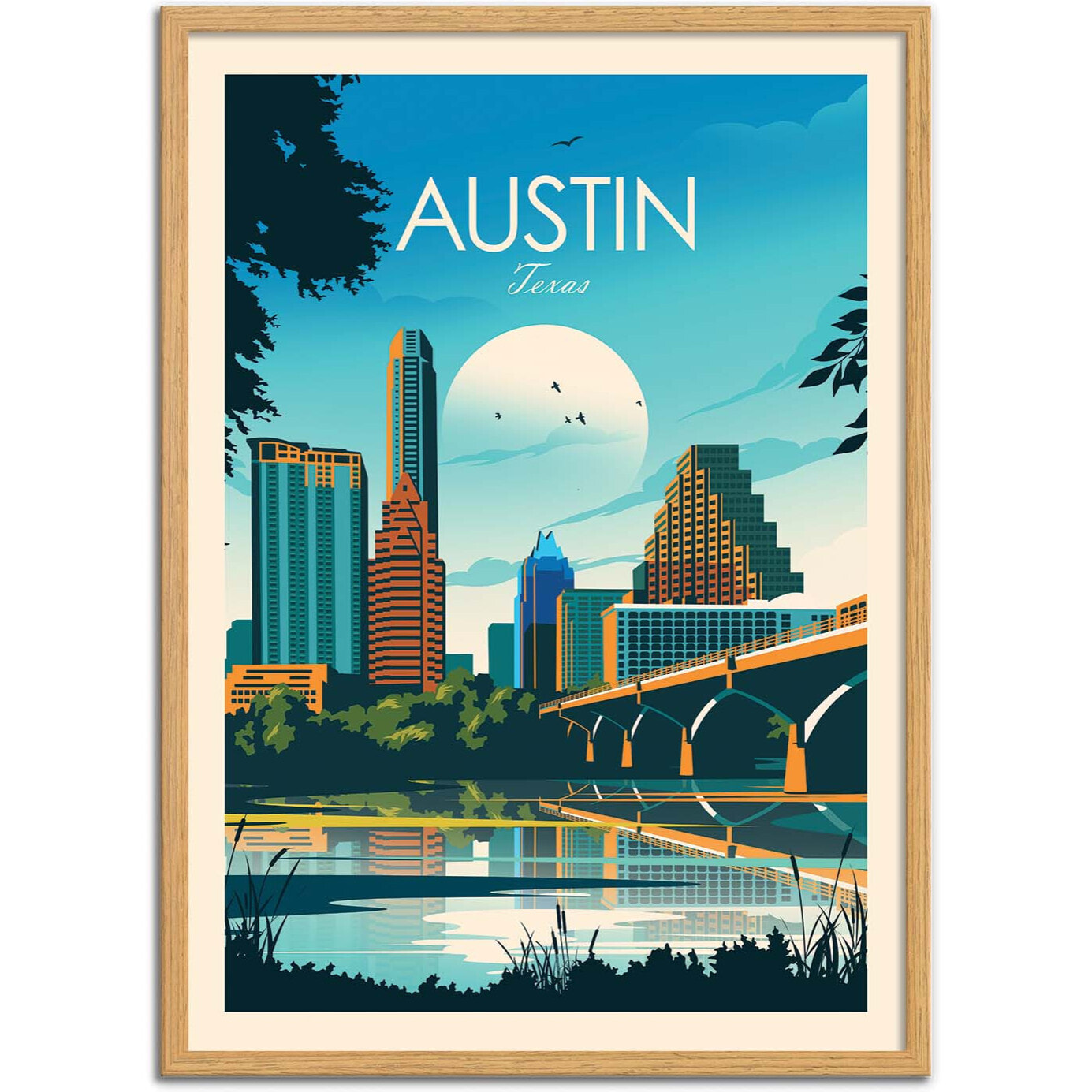 Affiche - Austin Texas - Studio Inception