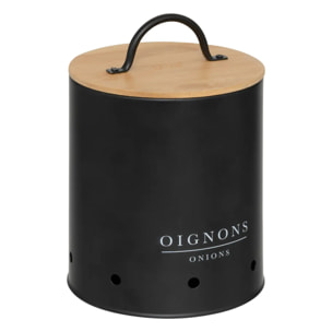 3 boîtes "BlackBamboo" en métal